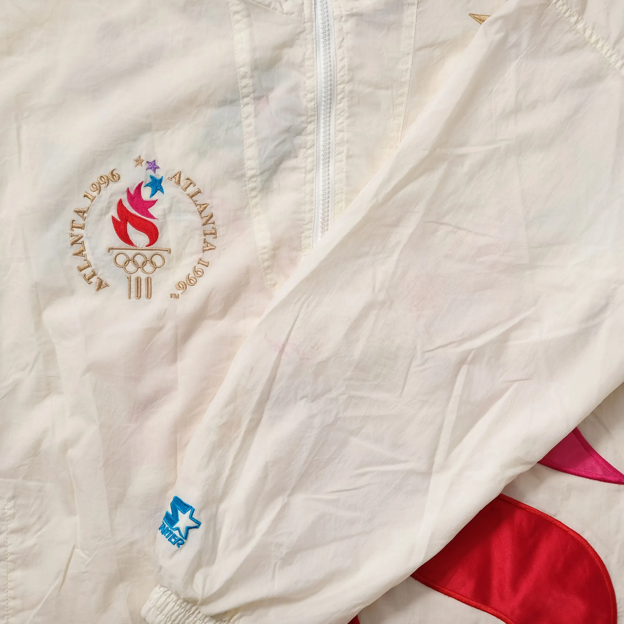 1996 Starter Atlanta Olympics Windbreaker Large