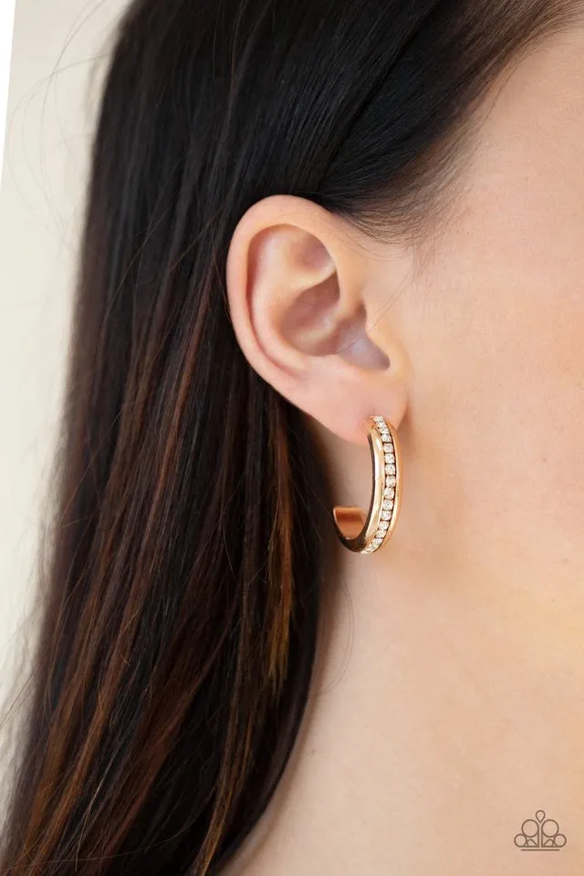 5th Avenue Fashionista Gold Hoop-Earrings