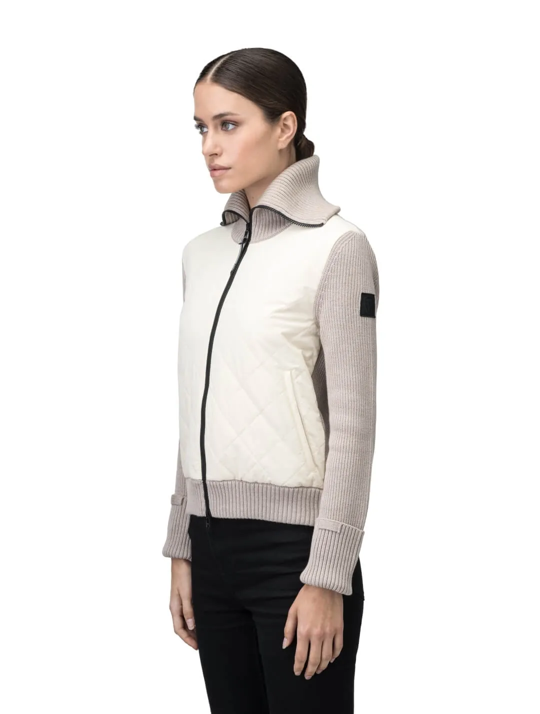 Ada Women's Quilted Full Zip Sweater