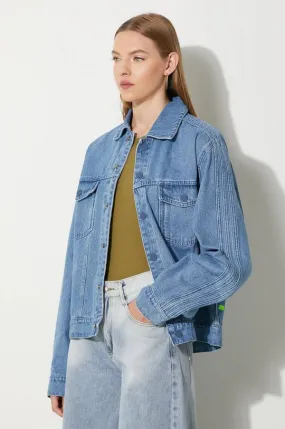 adidas Originals denim jacket women's blue color IS1742