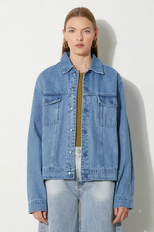 adidas Originals denim jacket women's blue color IS1742