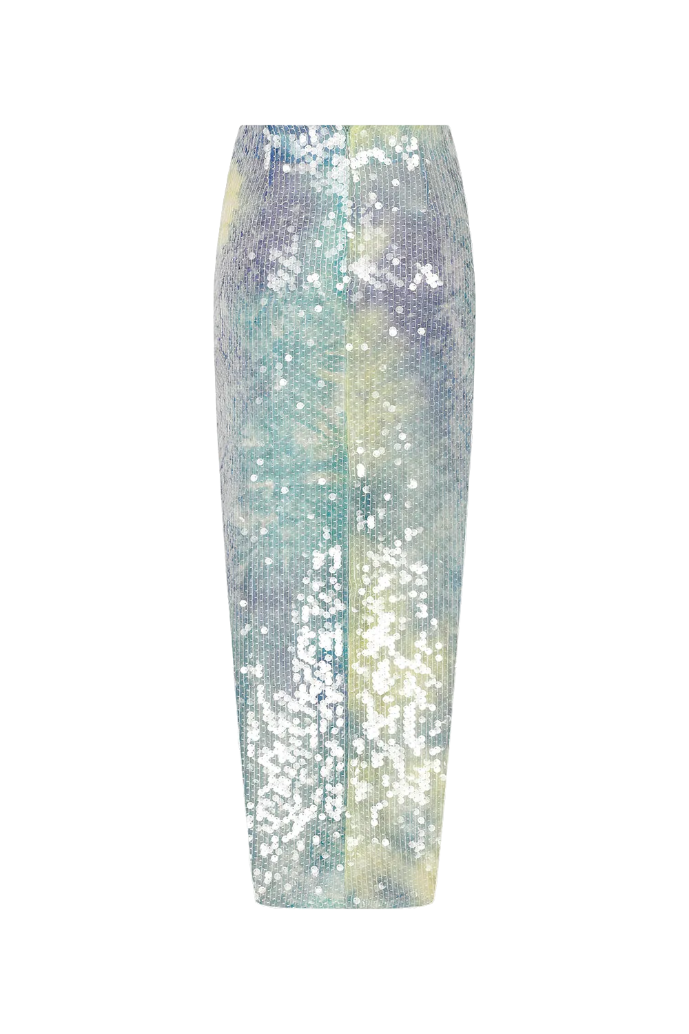 Aditi - Silk Sequin Midi Skirt With Twist