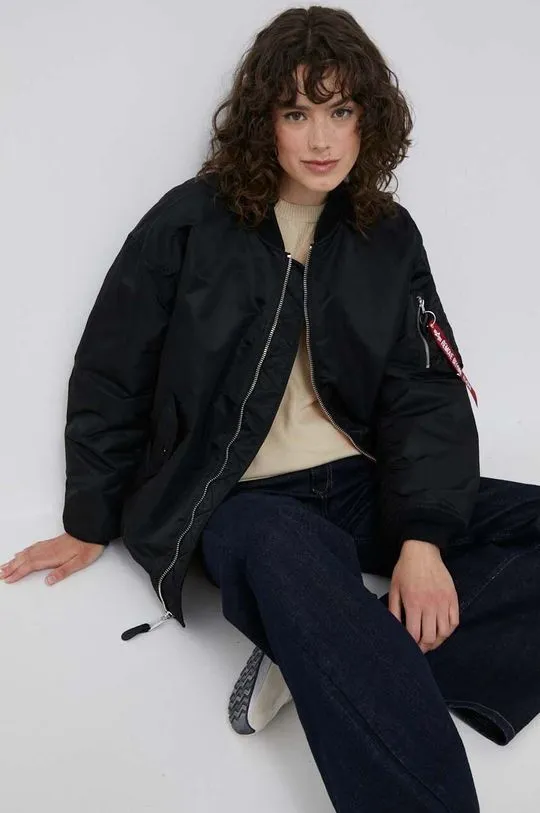 Alpha Industries bomber jacket MA-1 CORE WMN womenﾒs black color