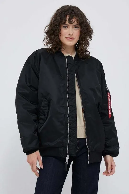 Alpha Industries bomber jacket MA-1 CORE WMN womenﾒs black color