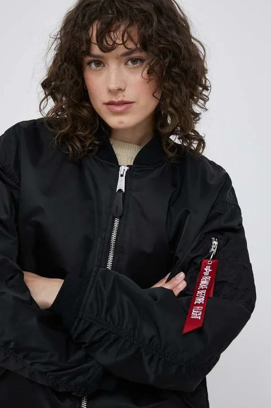 Alpha Industries bomber jacket MA-1 CORE WMN womenﾒs black color