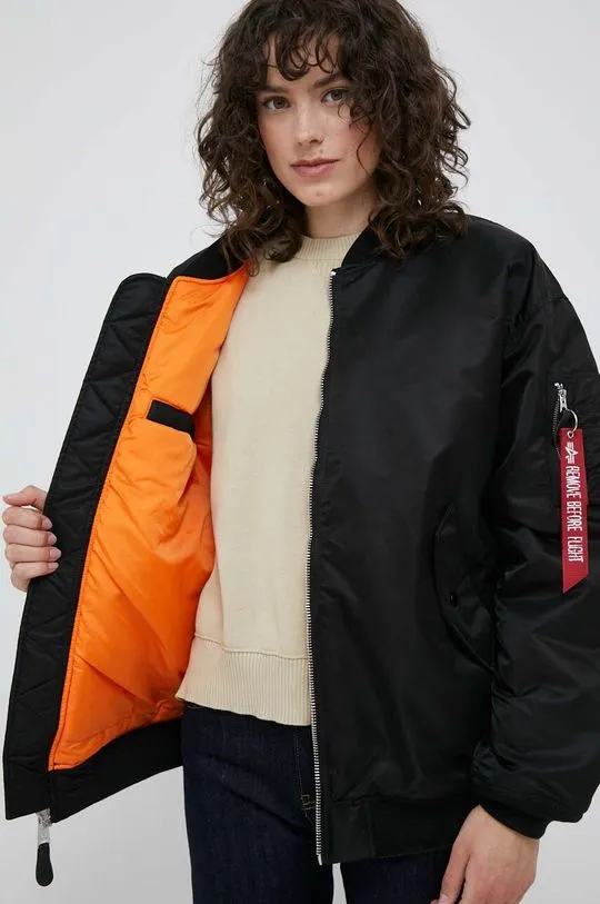 Alpha Industries bomber jacket MA-1 CORE WMN womenﾒs black color