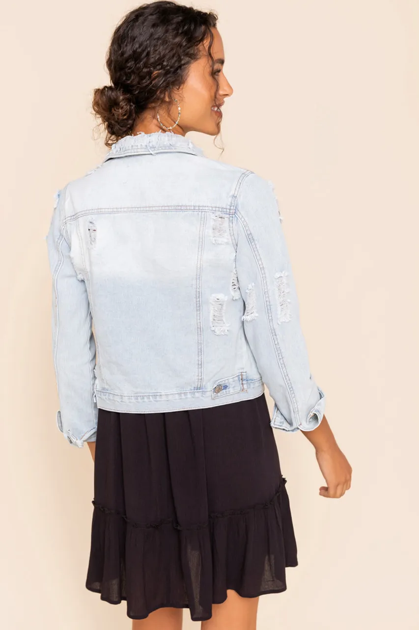 Amy Distressed Denim Jacket