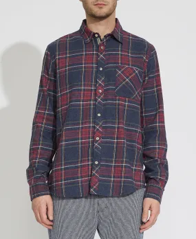 Antigua Plaid Flannel Shirt (Heather Slate)