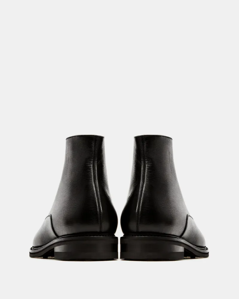 Black Plain-Toe Boot