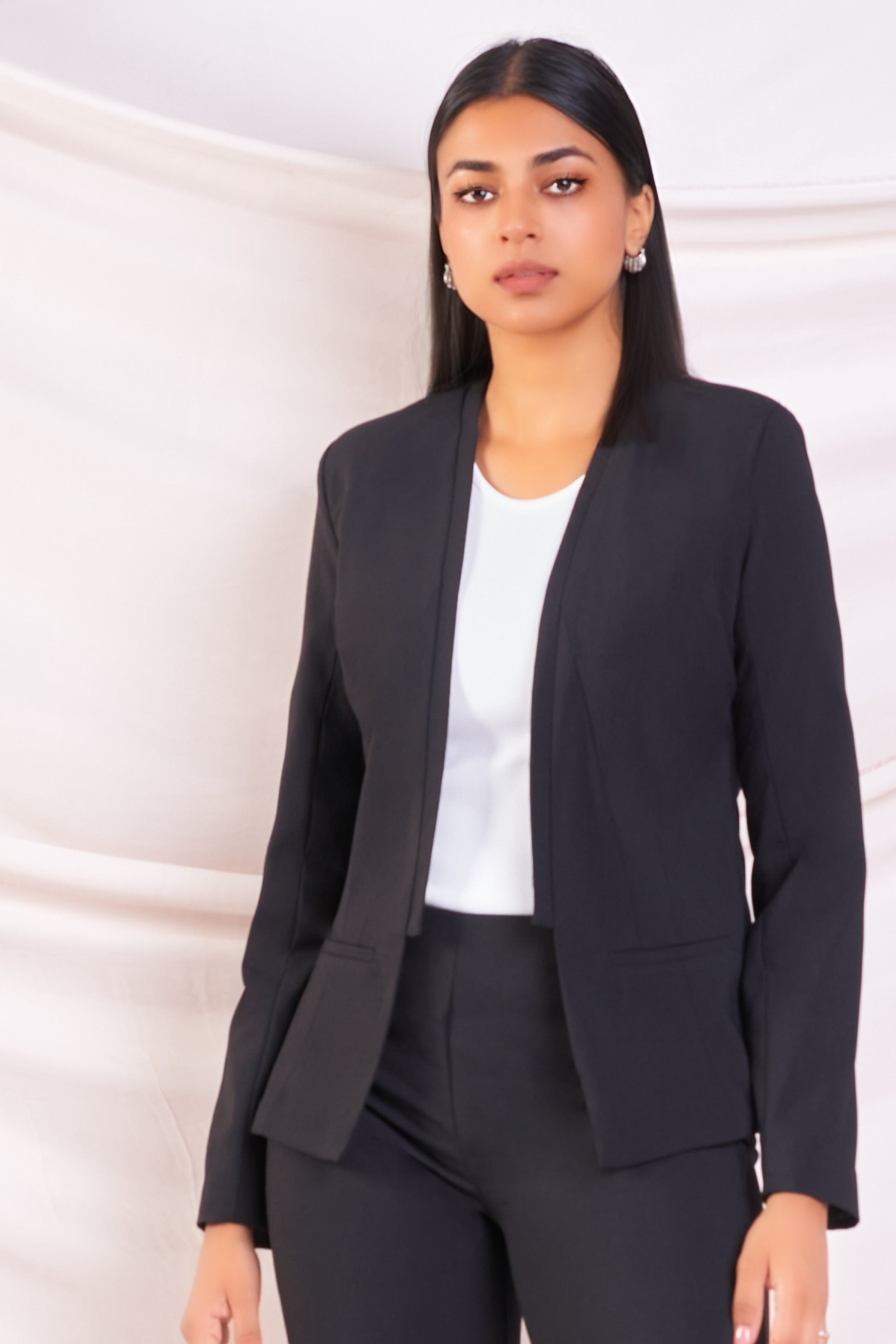 Black Princess Cut Blazer