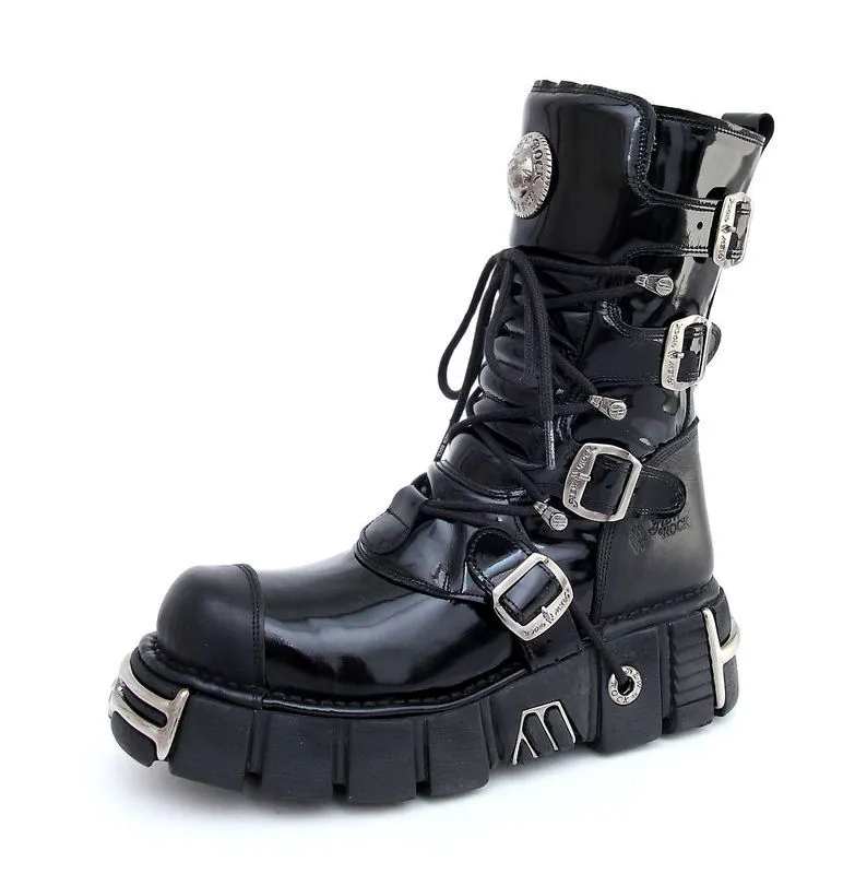 boots New rock - Bizarre Boots (313-S1) Black  -  Metal-shop