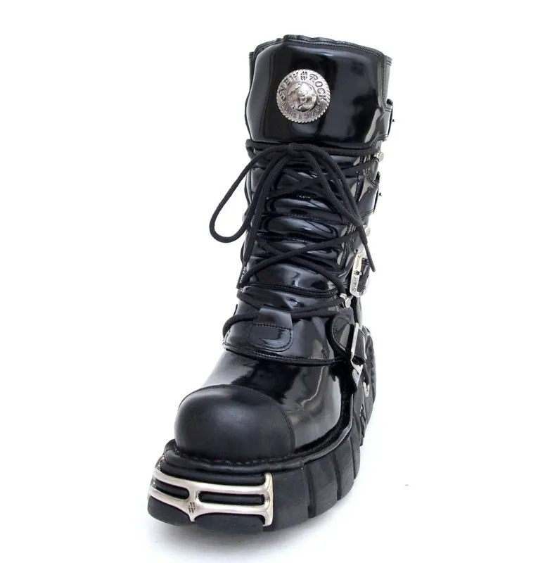 boots New rock - Bizarre Boots (313-S1) Black  -  Metal-shop