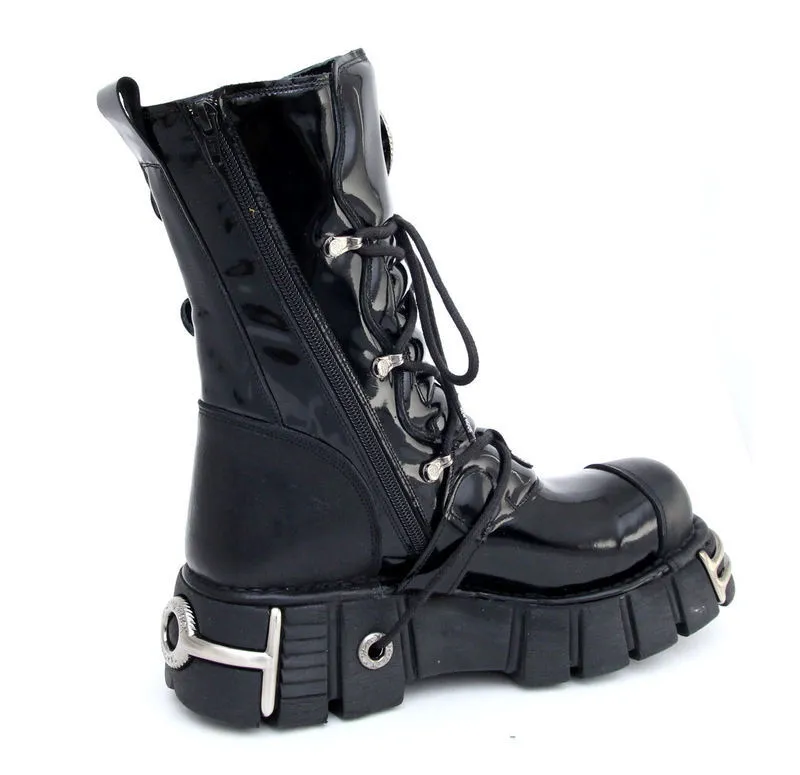 boots New rock - Bizarre Boots (313-S1) Black  -  Metal-shop