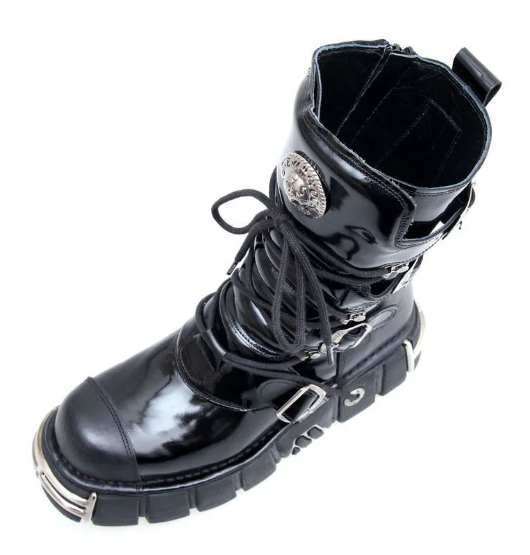 boots New rock - Bizarre Boots (313-S1) Black  -  Metal-shop