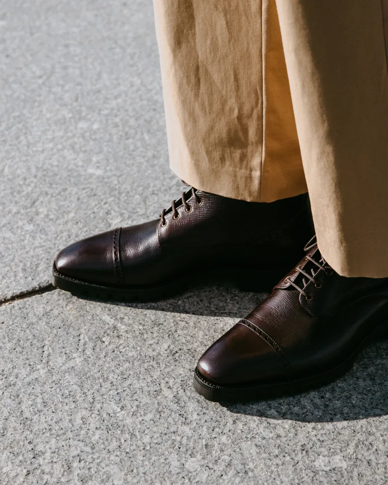 Brown Alcazar Cap Toe Boot