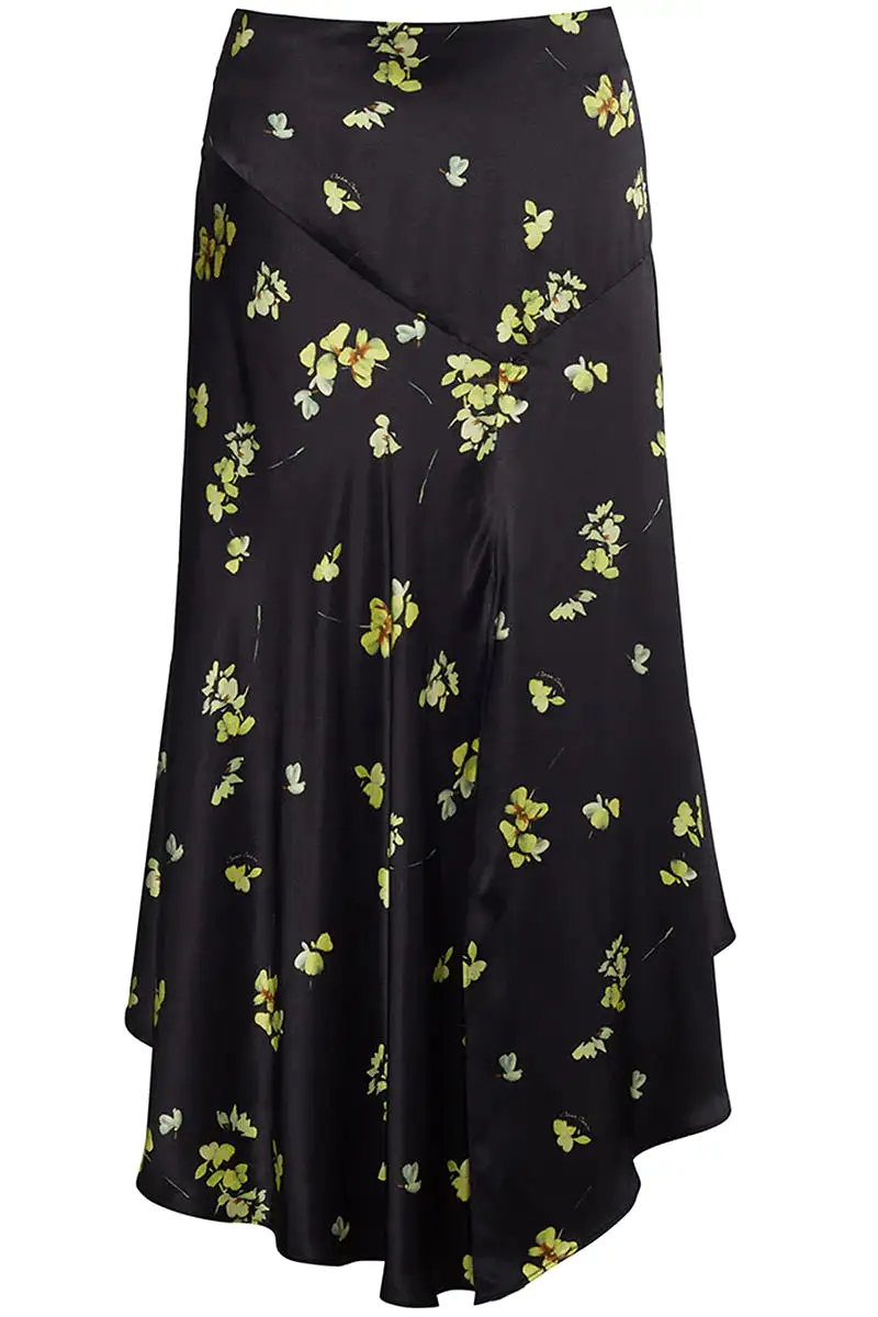 Callie Skirt - Black Flower Shower