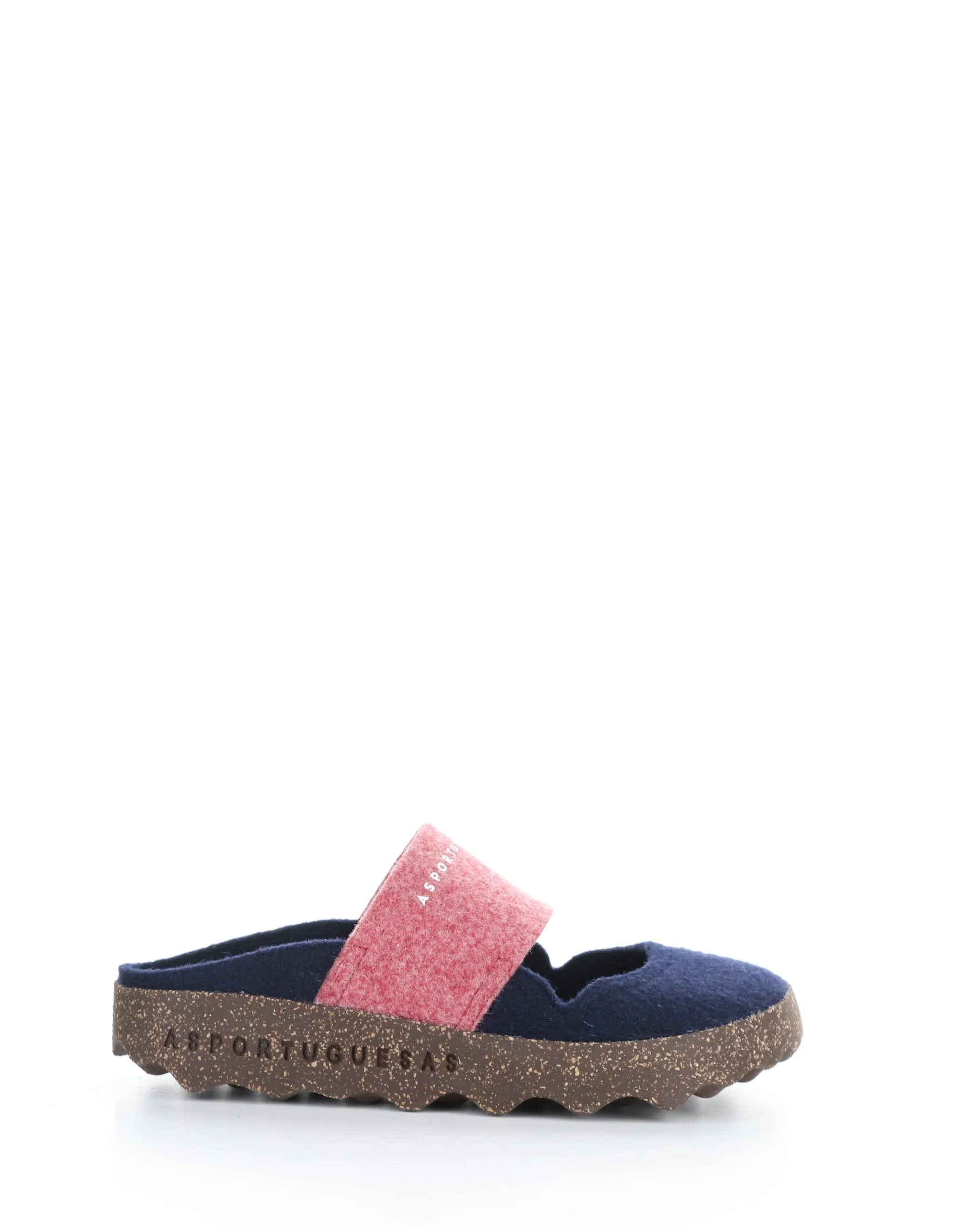 CANU185ASP 007 BLUE/RED Round Toe Mules