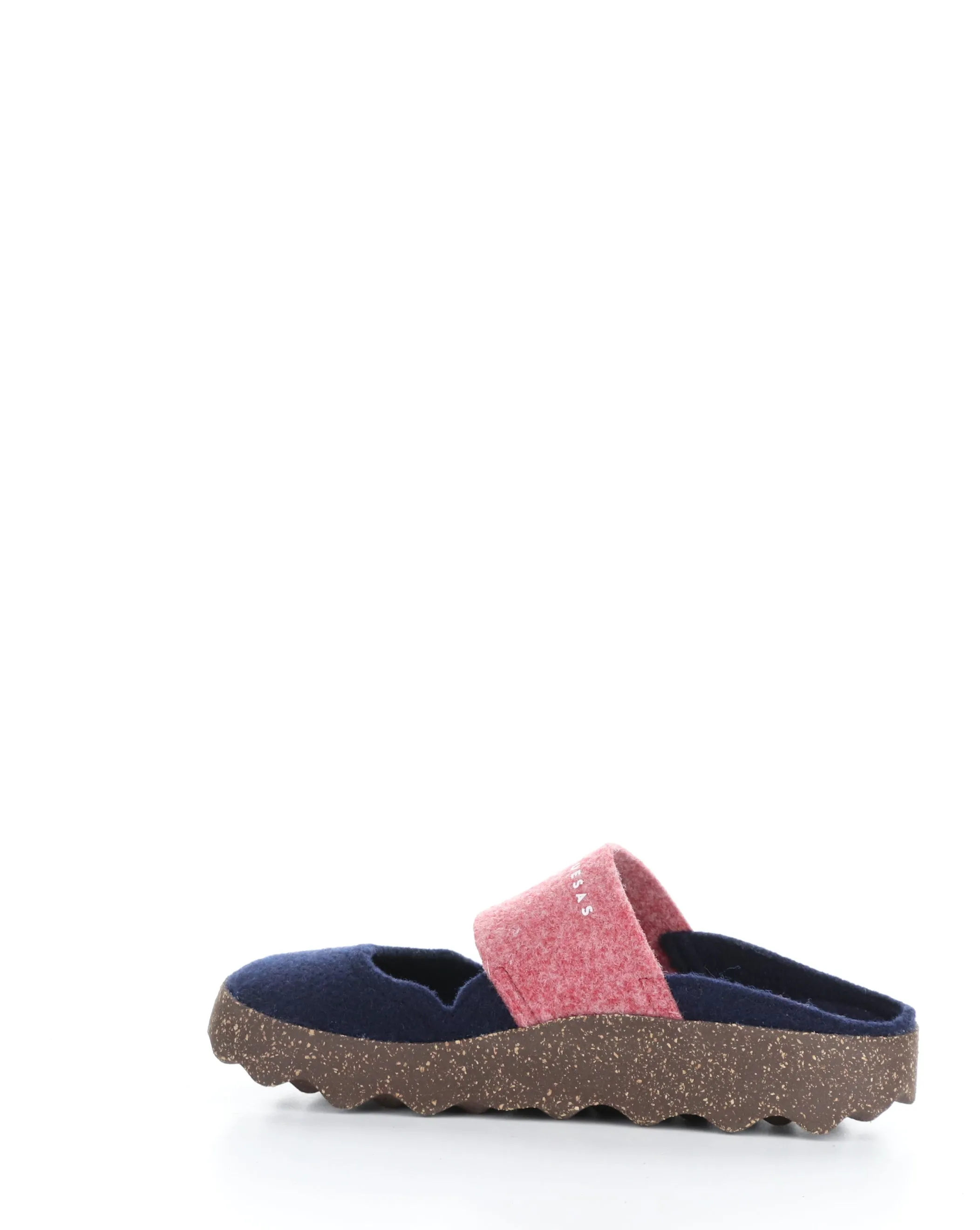 CANU185ASP 007 BLUE/RED Round Toe Mules