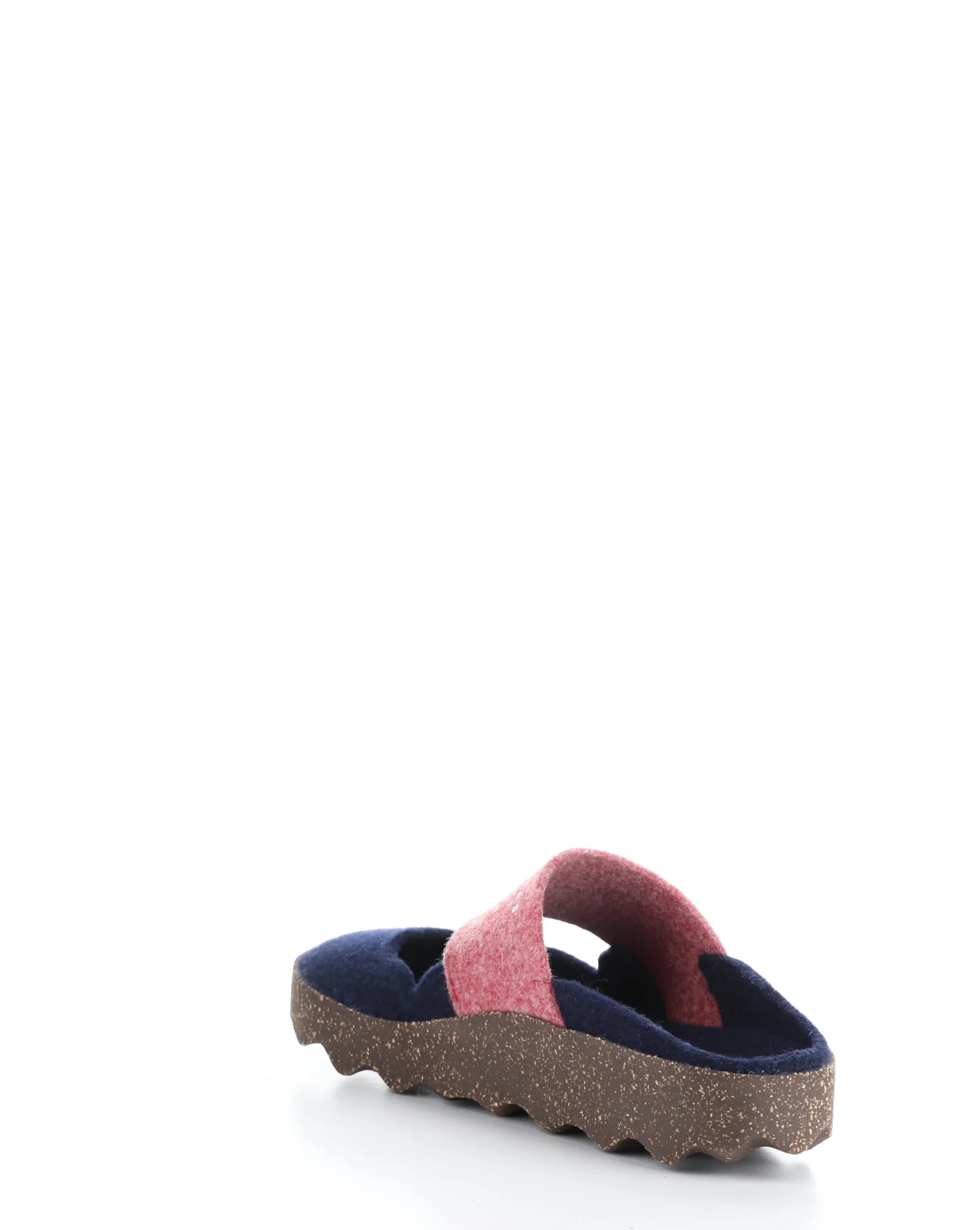 CANU185ASP 007 BLUE/RED Round Toe Mules