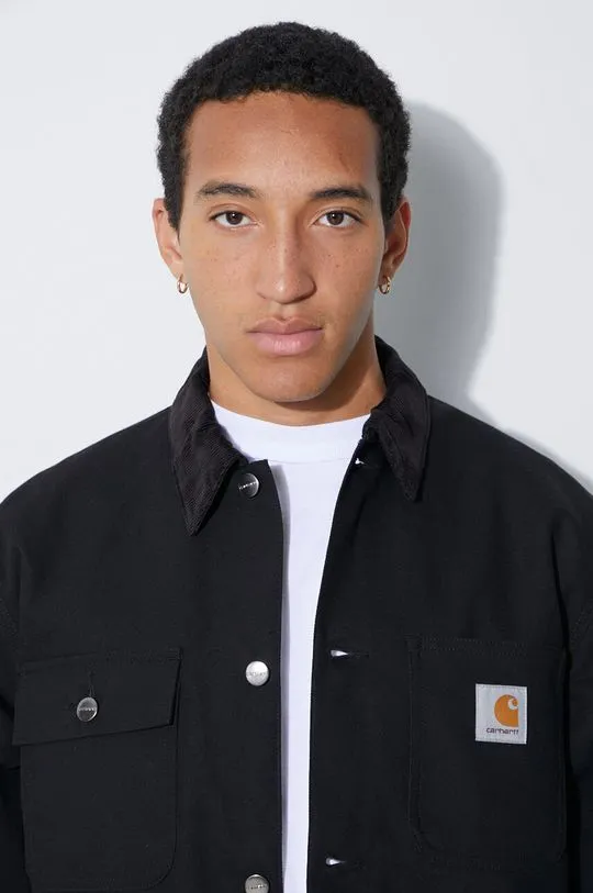 Carhartt WIP denim jacket men's black color