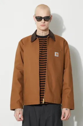 Carhartt WIP denim jacket men's brown color