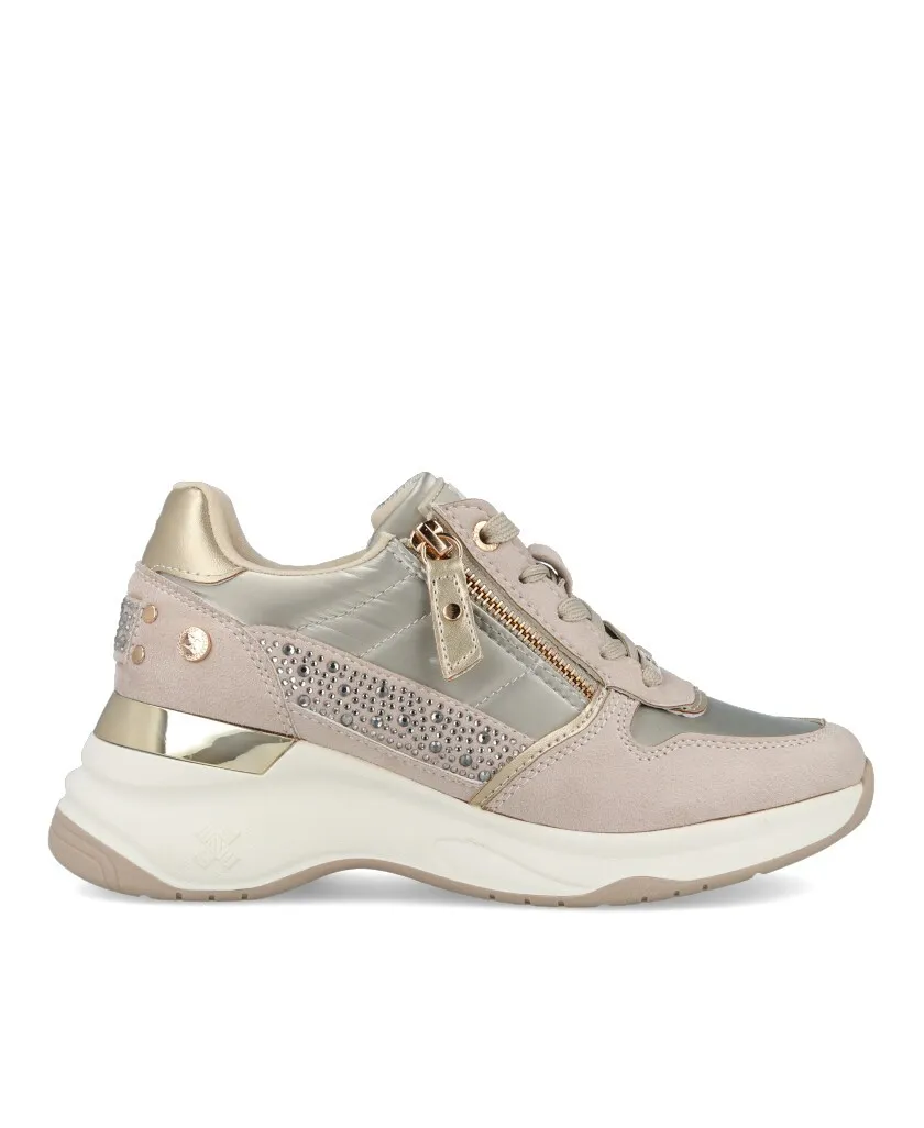 Casual sneakers with wedge Xti 143065