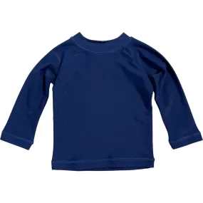 Citrine Swim Sun Protect Long Sleeve Rashguard, Navy