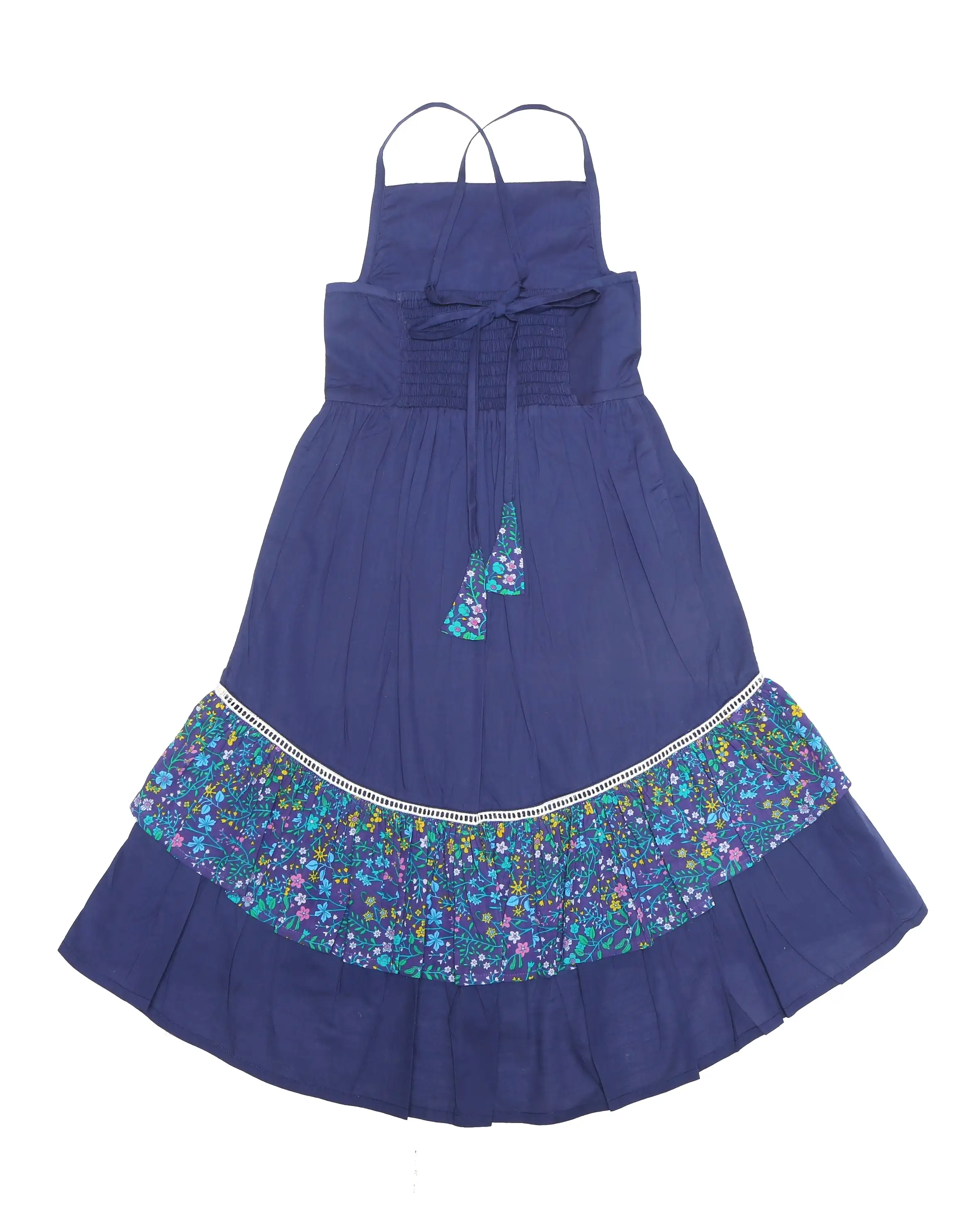 Coco and Ginger Lilac Dress Ink with Dove Embroidery and Ink Jardin Patch