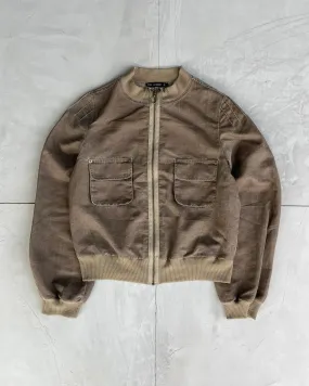 COP COPINE KHAKI BOMBER JACKET - M