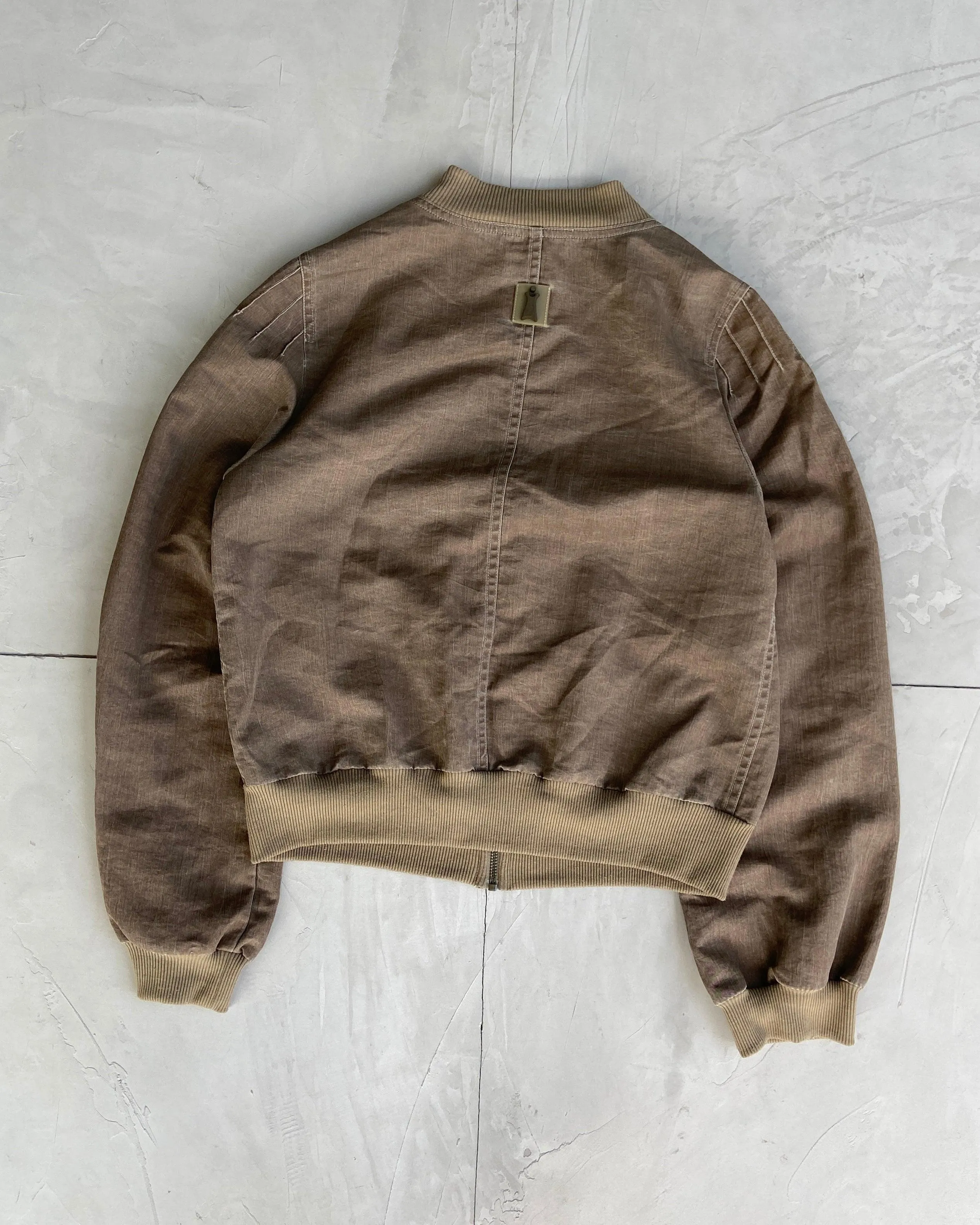 COP COPINE KHAKI BOMBER JACKET - M