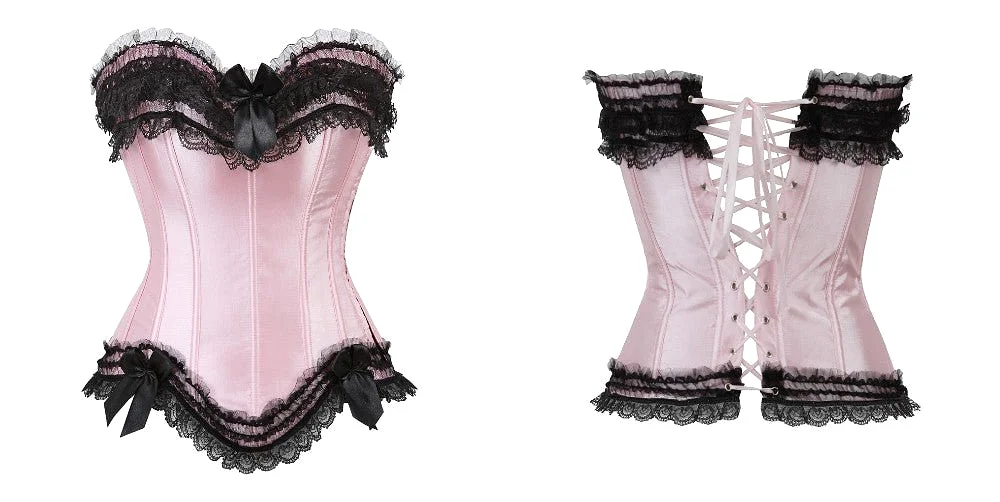 Corset Drag Poison (Pink and Black)