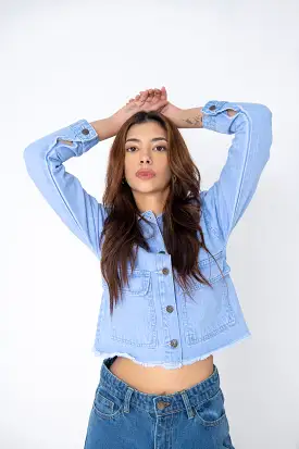 CROPPED DENIM JACKET