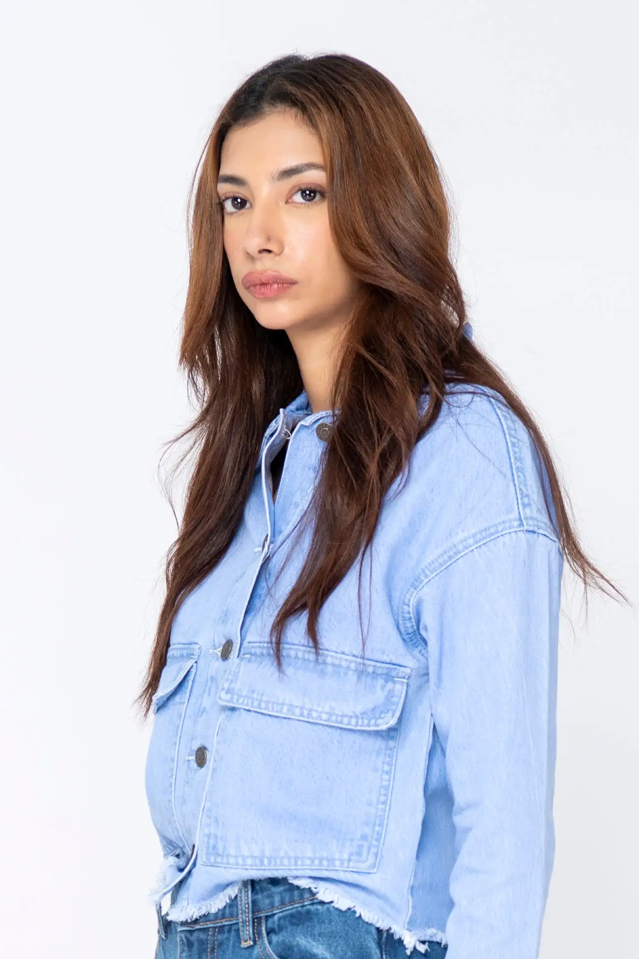 CROPPED DENIM JACKET