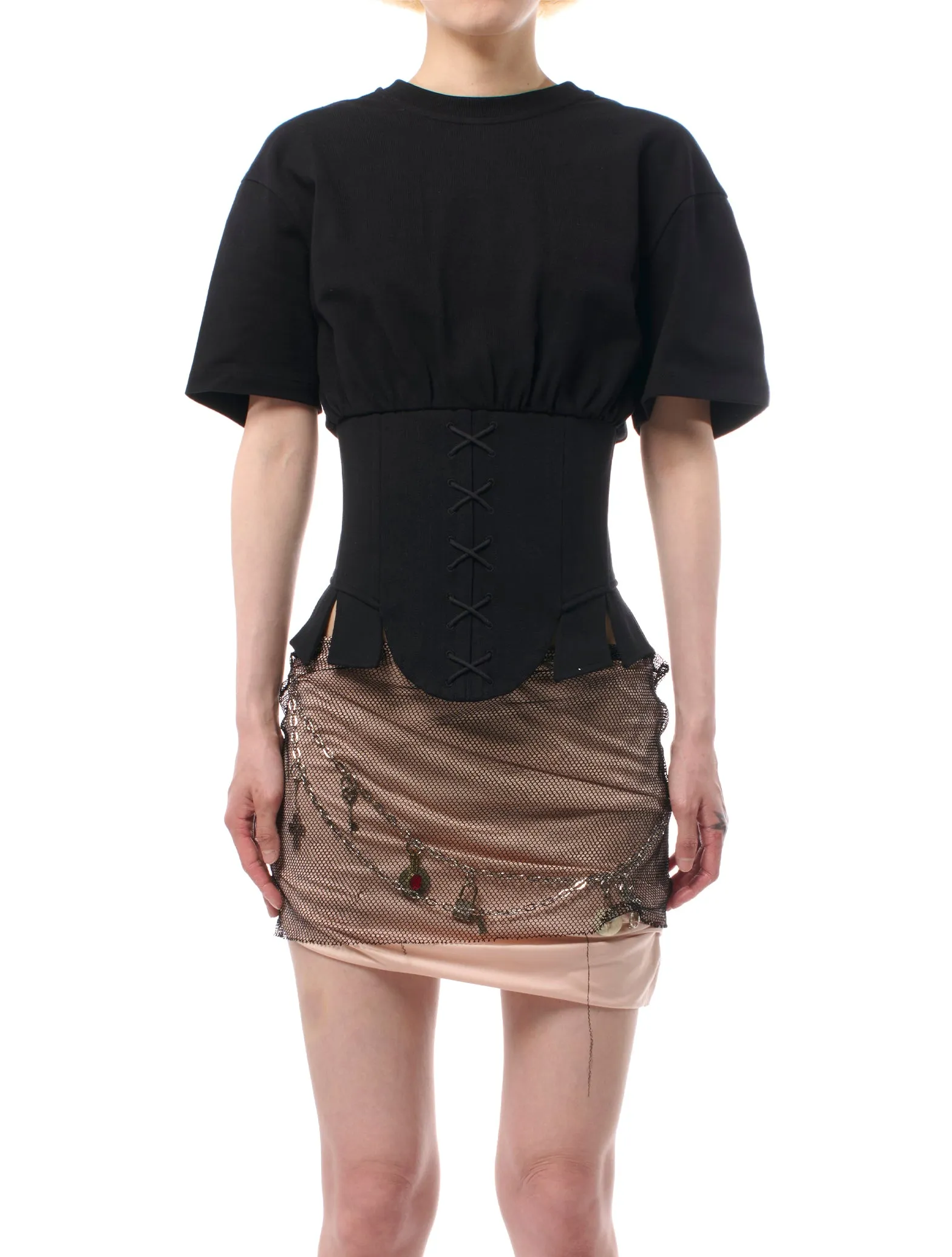 Dilara Findikoglu Dark Versailles Corset Black T-Shirt