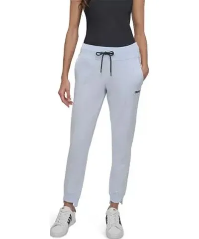 DKNY Sport Women's Cuffed Pintuck Jogger Pants with Pockets