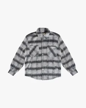 EPTM BIG N TALL SIDE SLIT FLANNEL-CHARCOAL