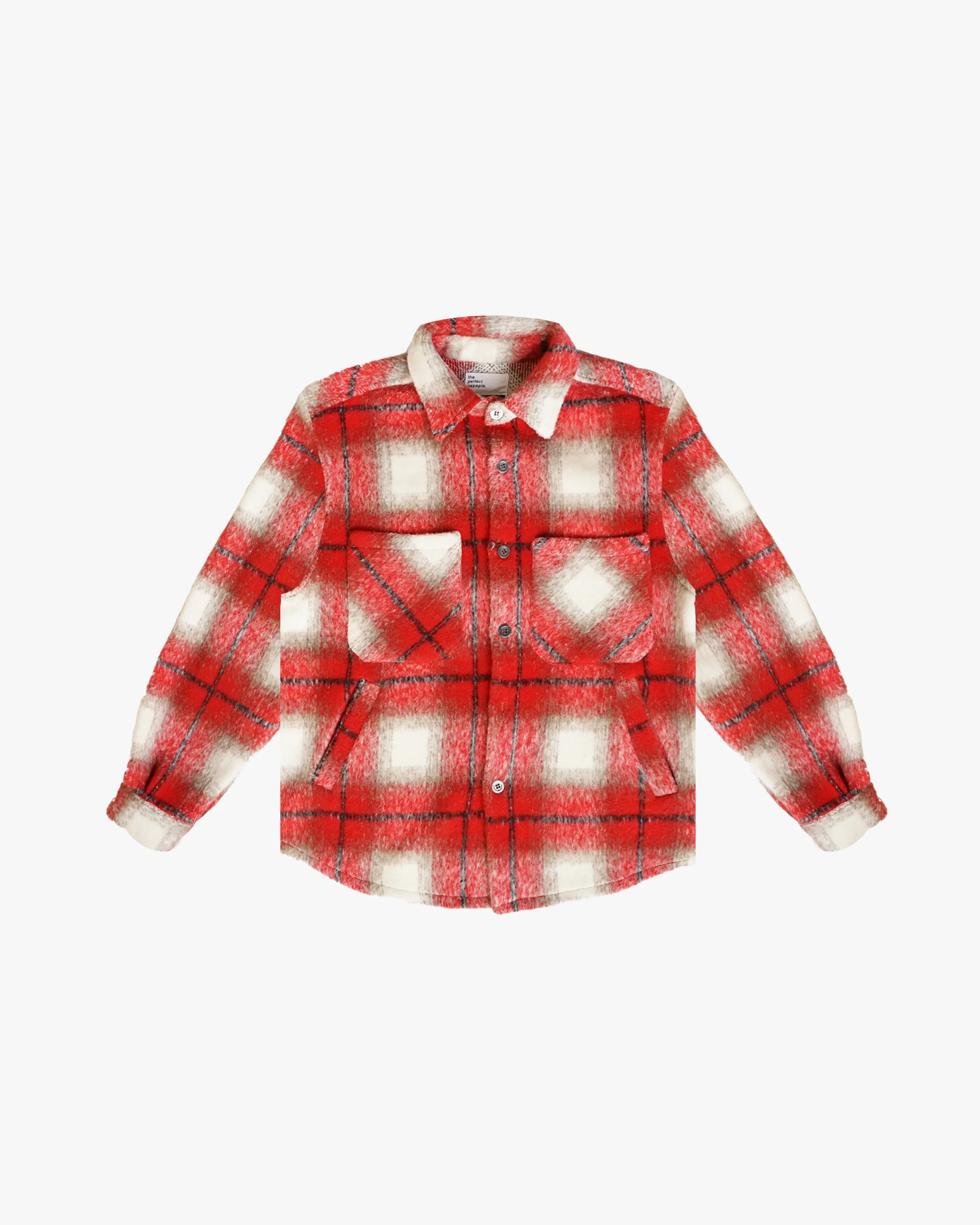 EPTM BIG N TALL SLIT FLANNEL SHIRT-RED