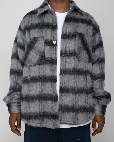 EPTM SIDE SLIT FLANNEL-CHARCOAL