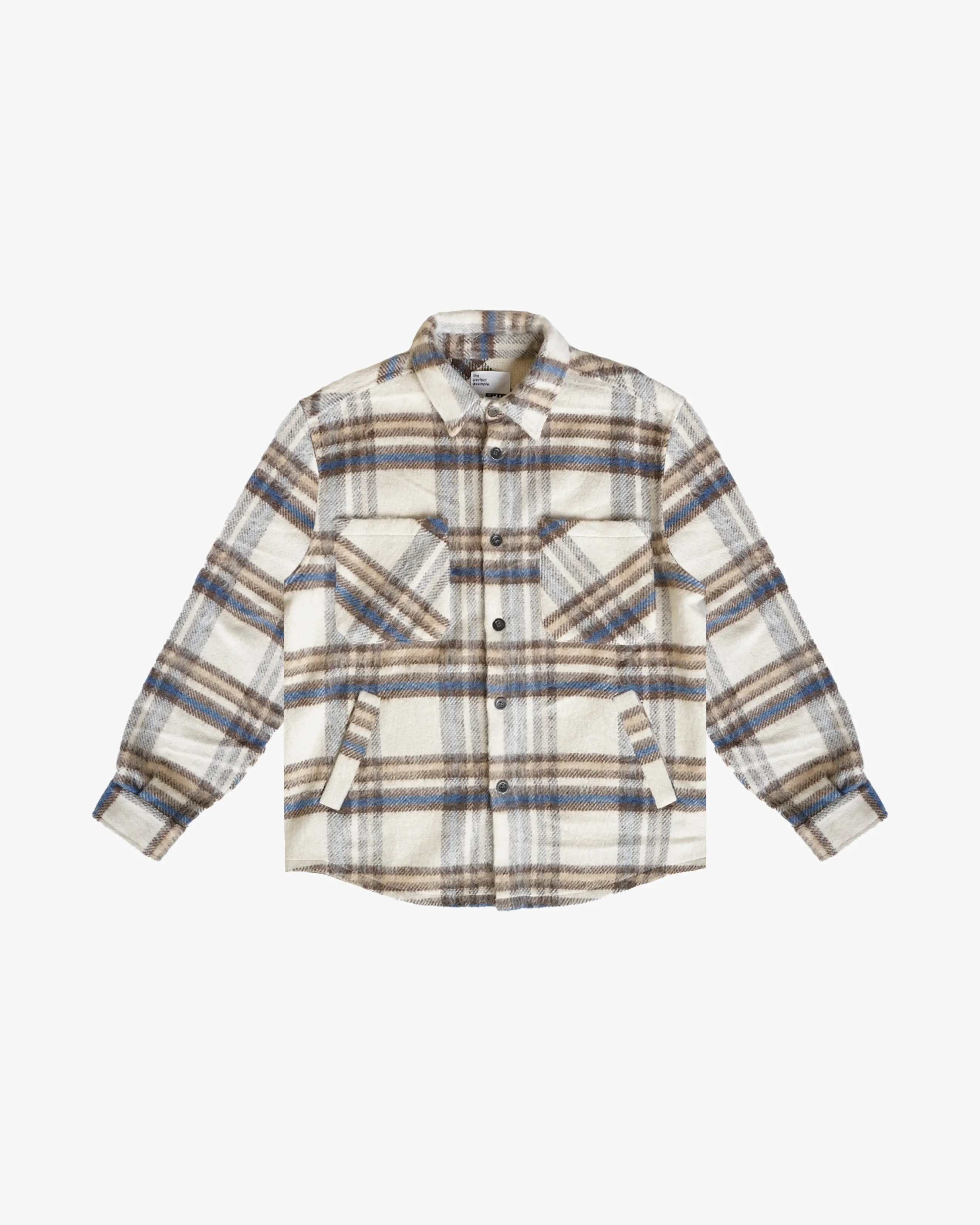 EPTM SIDE SLIT FLANNEL-CREAM