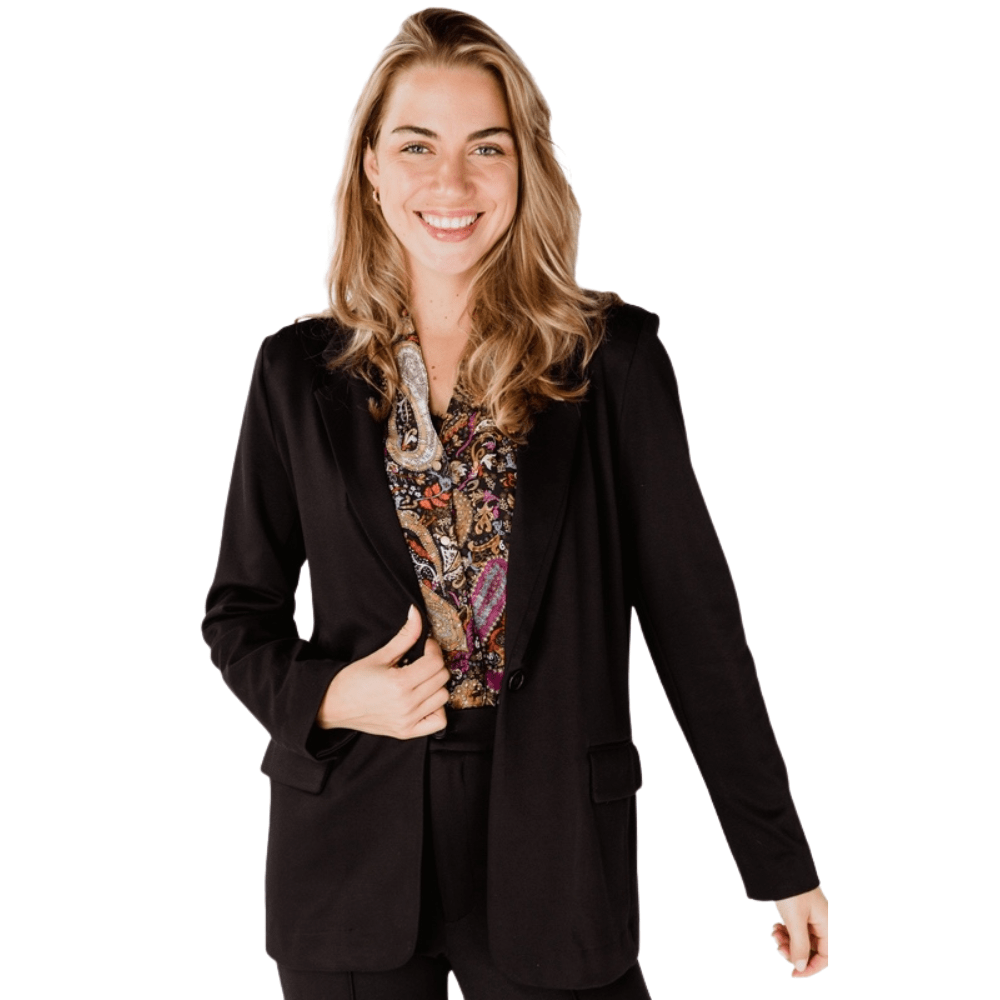 Esqualo Black Twill Blazer - W2217700