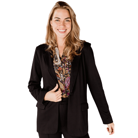 Esqualo Black Twill Blazer - W2217700