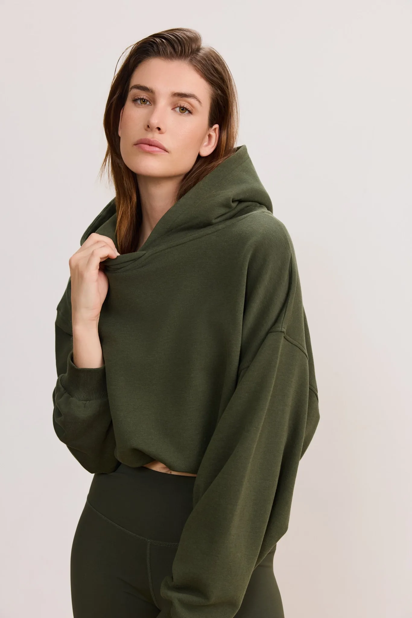 FINN COZY hoodie - Deep Moss