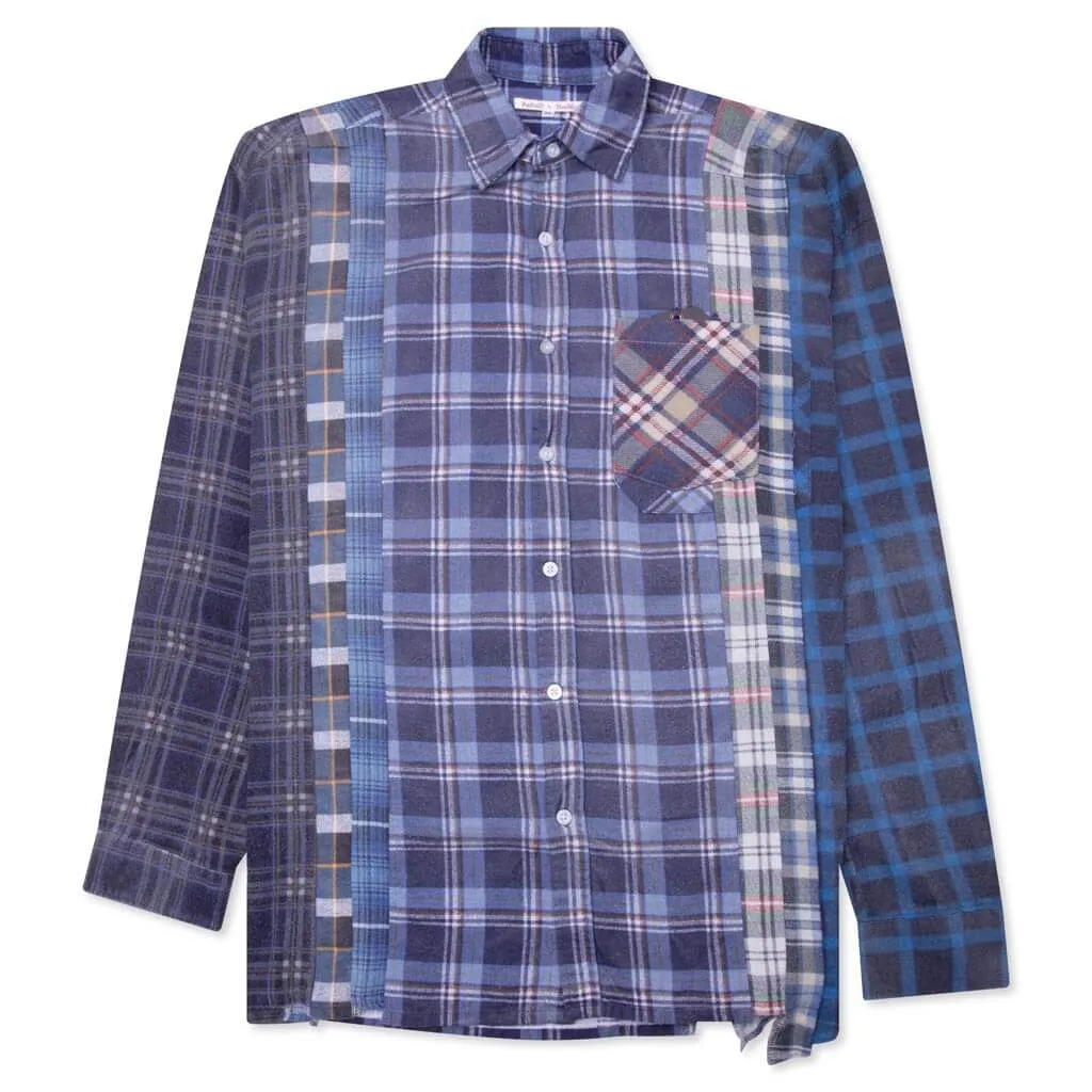 Flannel Shirt 7 Cuts Reflection Shirt - Assorted