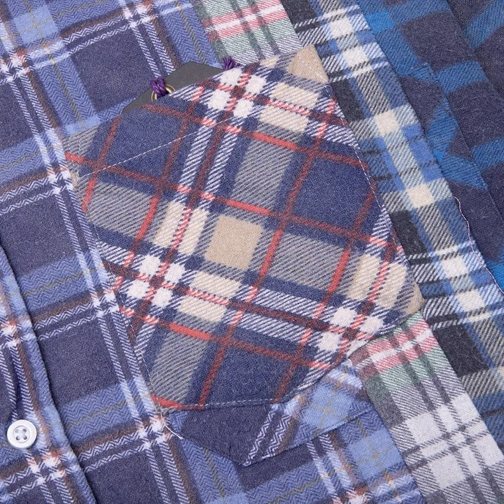 Flannel Shirt 7 Cuts Reflection Shirt - Assorted