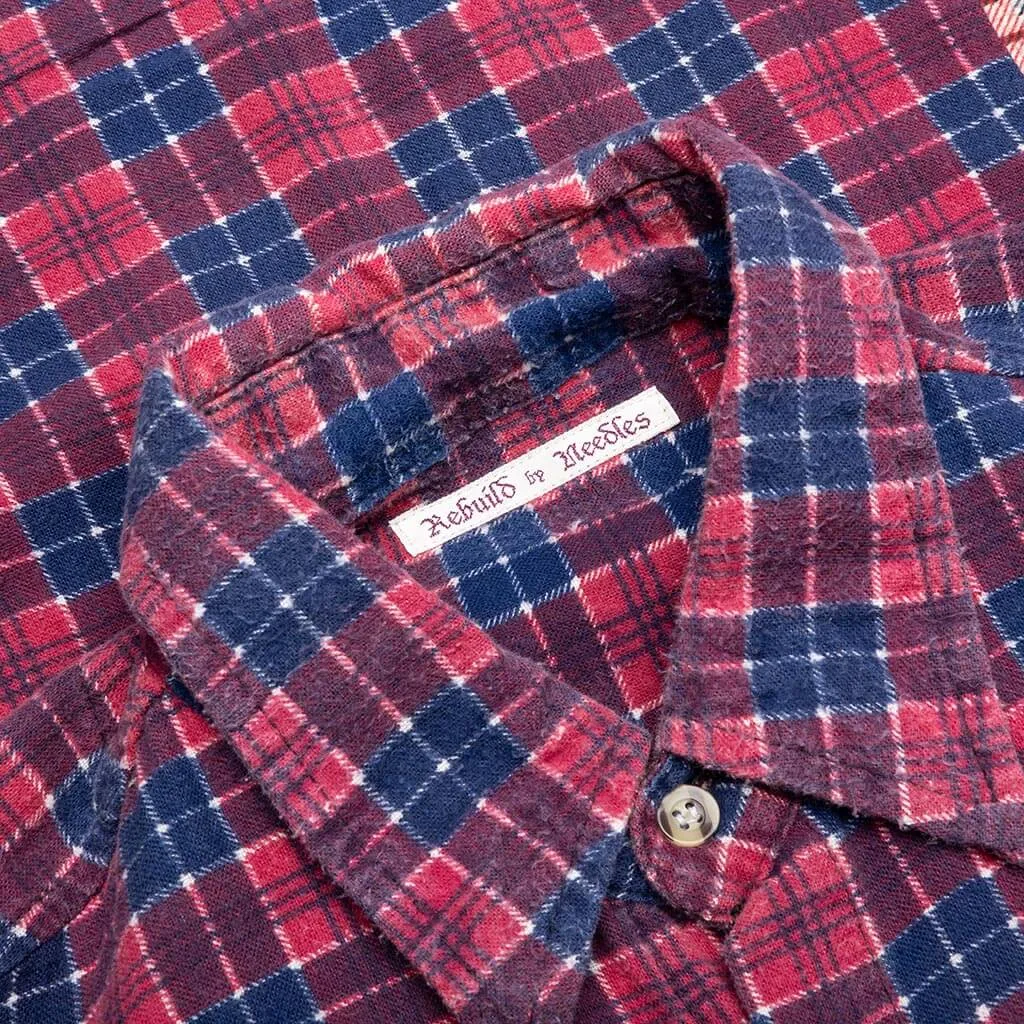 Flannel Shirt 7 Cuts Wide Shirt - Assorted