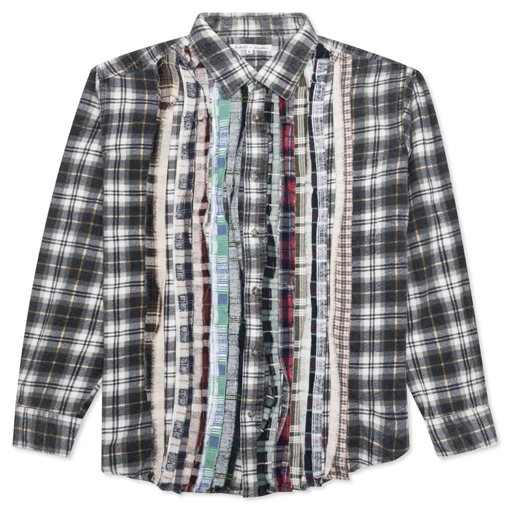 Flannel Shirt Ribbon Shirt - Assorted ADD L