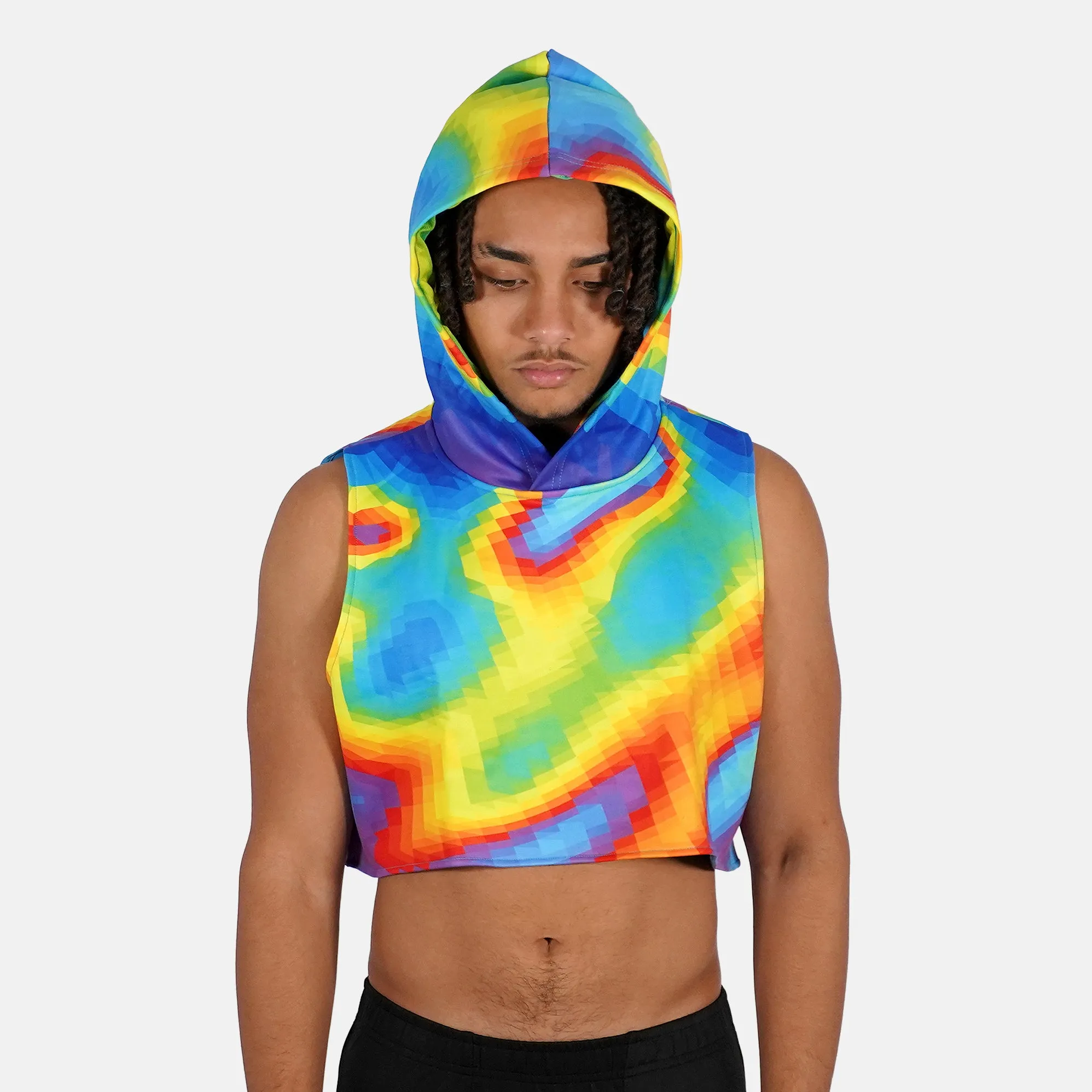 Geothermal Football Crop Top Hoodie