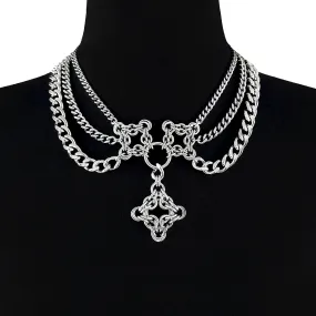 GOTHIC Draping Chain Drop Pendant Choker