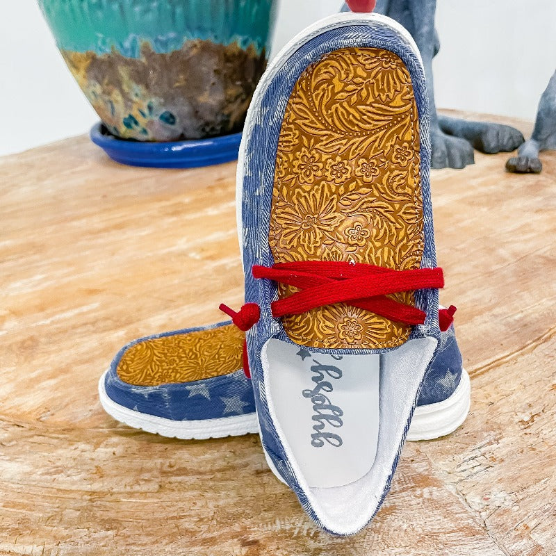 Gypsy Jazz Navy Luma Slip on Sneakers