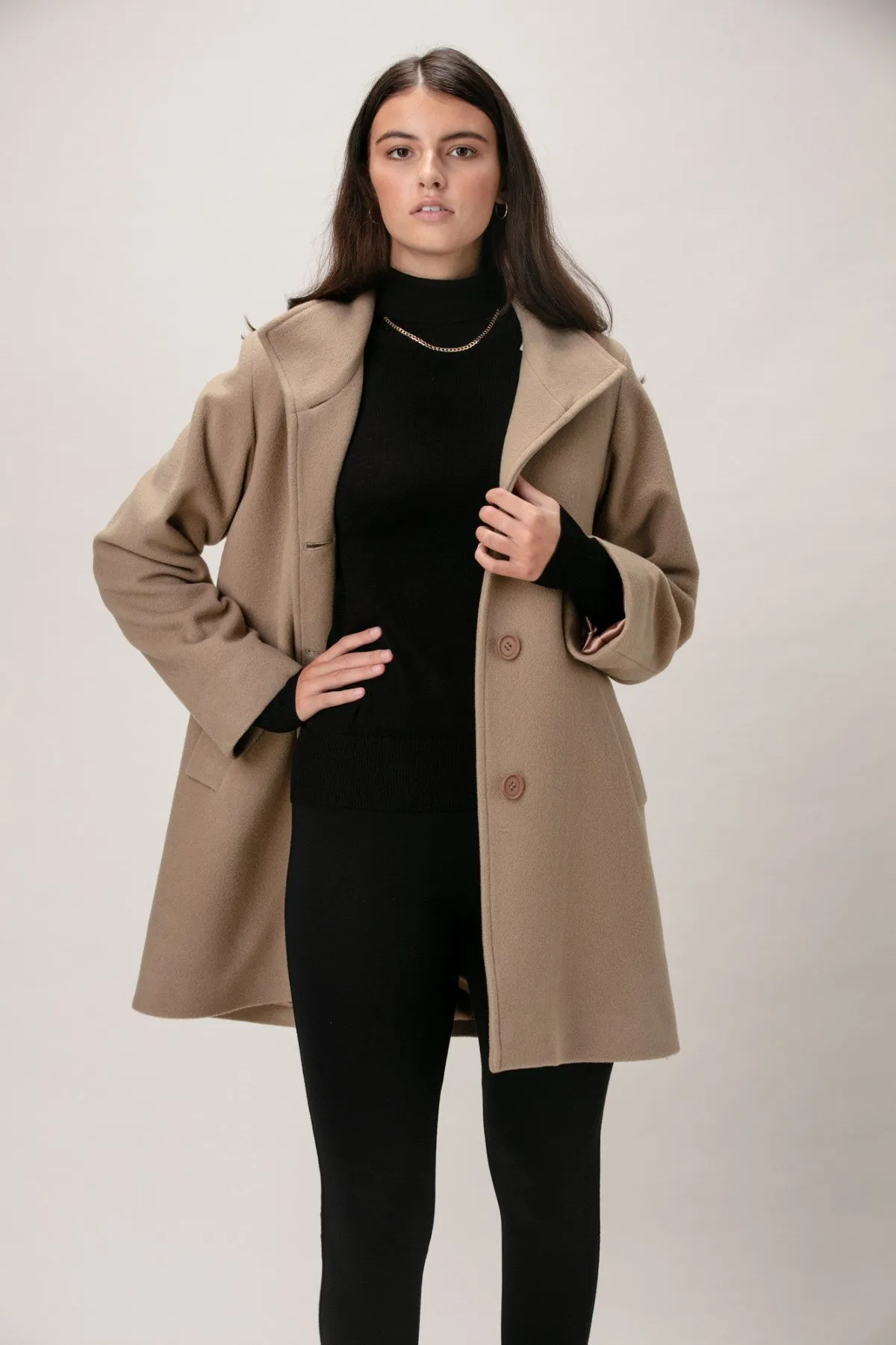 HEATHER Wool & Cashmere 3/4 Coat 3140